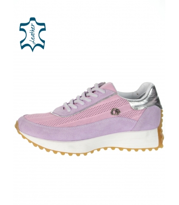 Violet-pink stylish sneakers 17200