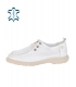 White comfortable ankle boots with logo OL 011-99
