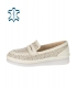 Beige perforated comfortable shoes 017-101 beige