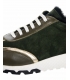 Green-gold insulated sneakers 004-1250