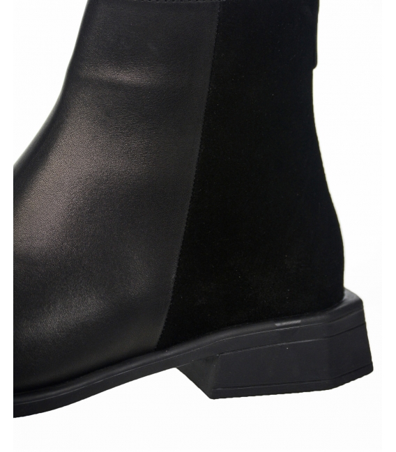 Black comfortable ankle boots 9958