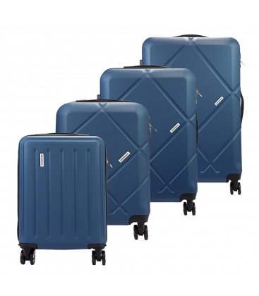 Set of blue travel suitcases Gregorio 3015