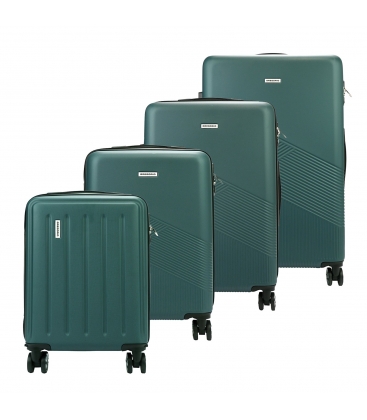 Set of green travel suitcases Gregorio 3028