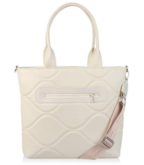 Women's larger beige handbag Sofia