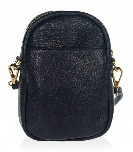 Small blue leather handbag Lujza