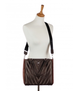 Women's brown elegant handbag Zuzi