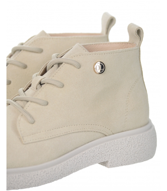 Beige ankle boots Z908