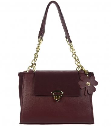 Burgundy elegant smaller Lejla handbag