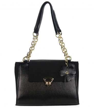 Black, elegant smaller Lejla handbag