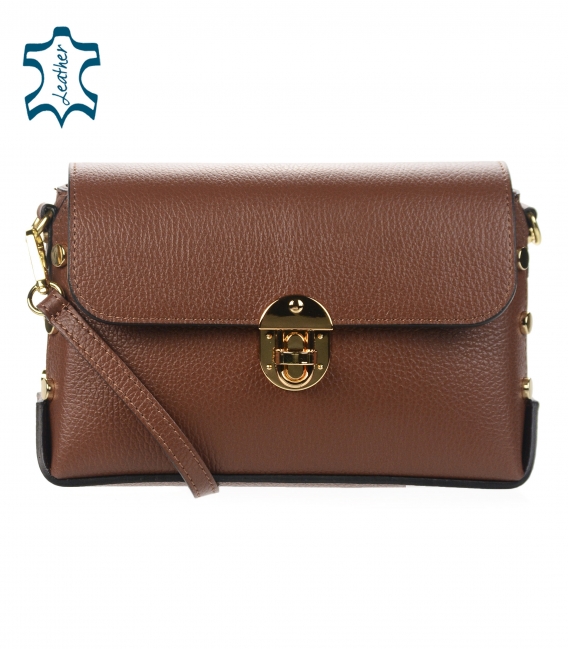  Brown elegant crossbody handbag by Kristina