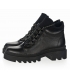 Black sports ankle boots made of Z900 smooth leather