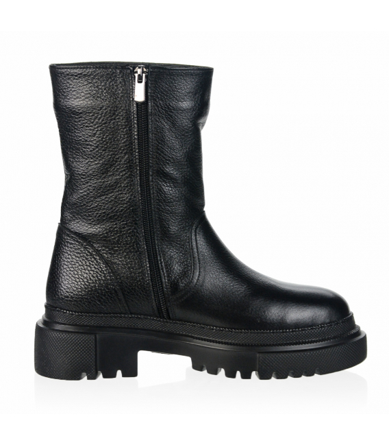 Black winter boots with side decoration 221369