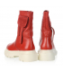 Red winter boots with side decoration 221369