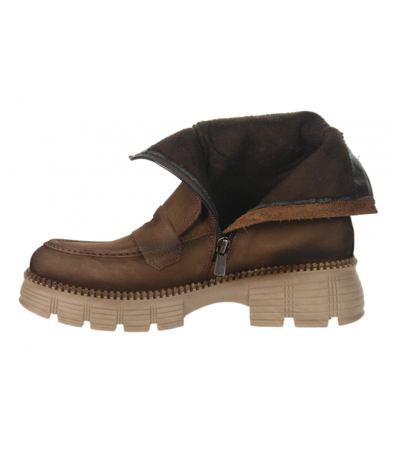 Cinnamon boots with zipper 232401