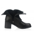 Black leather boots with rubber DKO231353
