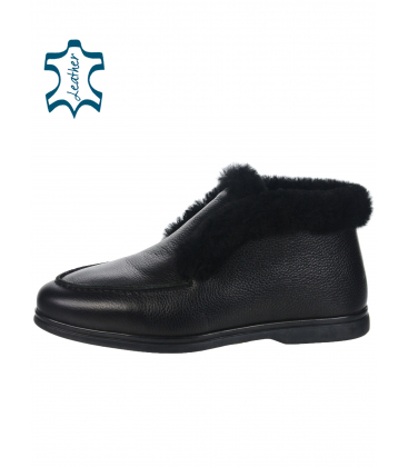 Black insulated shoes 10234