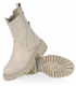Beige ankle boots with logo OL 10355 beige lot goods