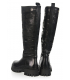 Black camouflage high boots 0246835