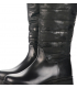 Black camouflage high boots 0246835